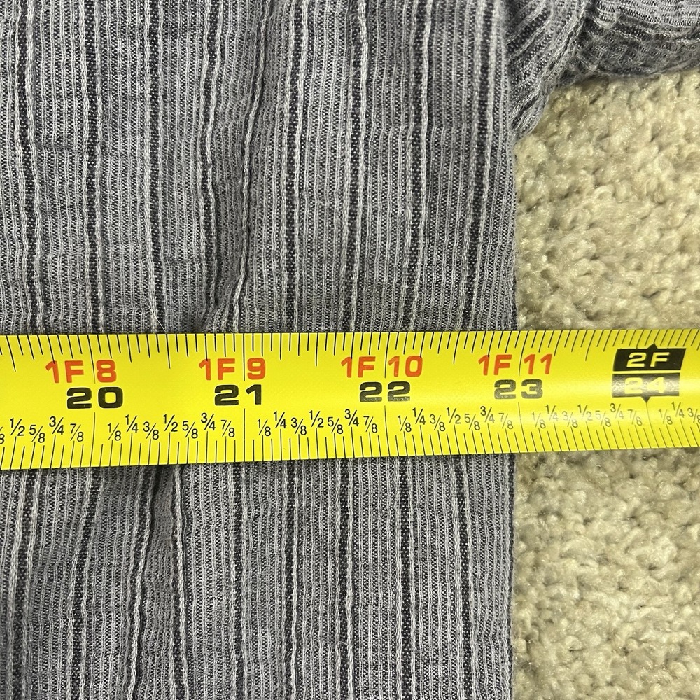 VTG Territory Ahead Textured Stripe Shirt XL Cotton Button Down Rugged Casual - Picture 8 of 10